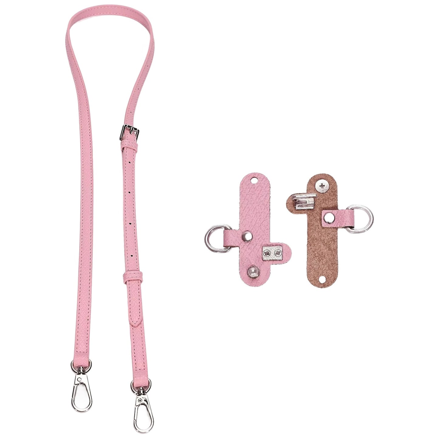 Adjustable Leather Crossbody Shoulder Strap Replacement Conversion Kit for Mini Pouch Bags 94–124cm