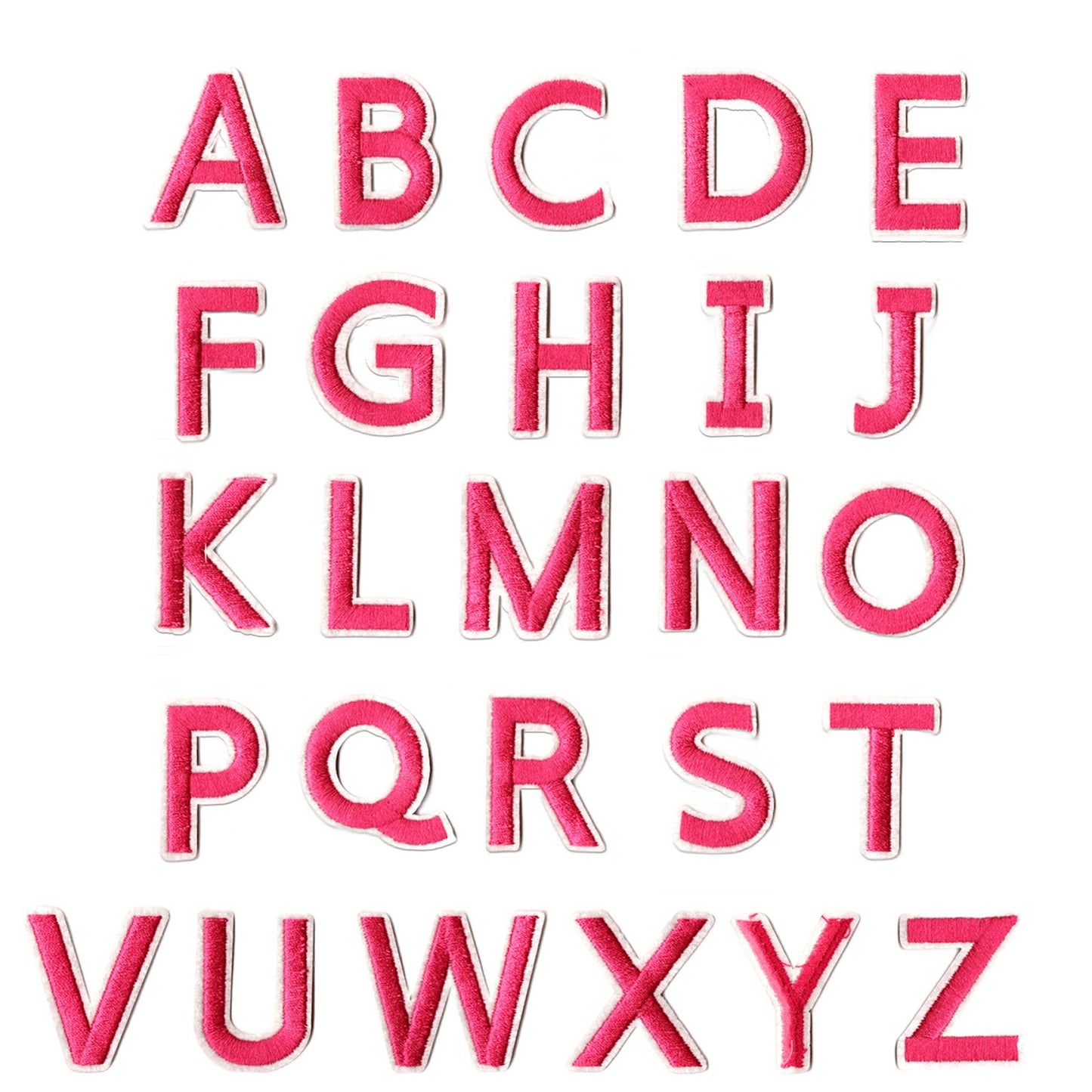 Iron-On Alphabet and Number Embroidered Patches for Clothing, Hats, Jeans, DIY Crafts and Sewing Repairs