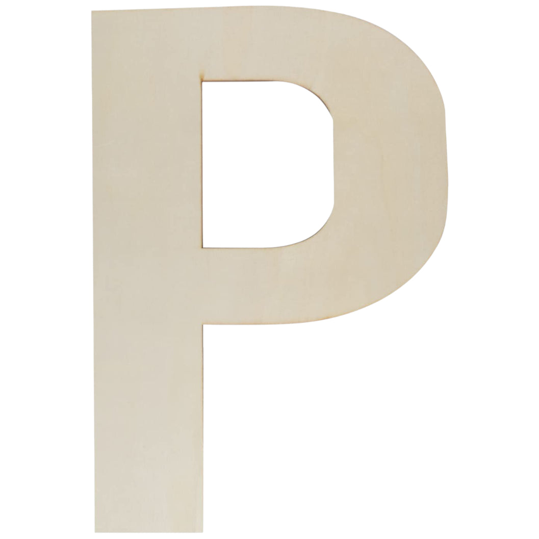 Unfinished Wooden Letter Style Surface for DIY Arts Crafts Home Decor Projects