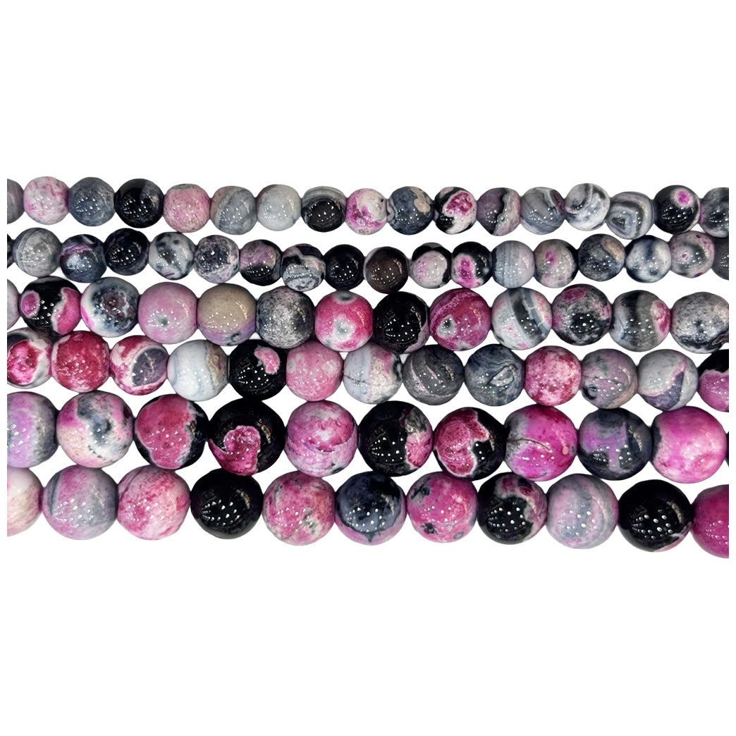 Natural Hematite Gemstone Round Beads 15 Inch Strand for Jewelry Making and Craft Design
