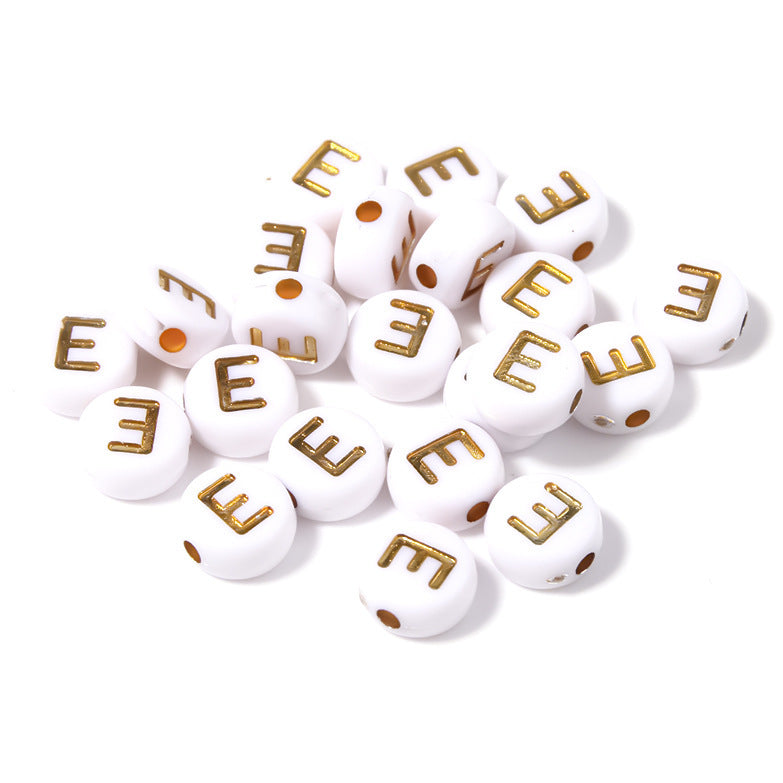 Alphabet Letter Beads 4x7mm Acrylic Round Beads for Bracelets Necklaces Keychains DIY Jewelry, Pack of 300