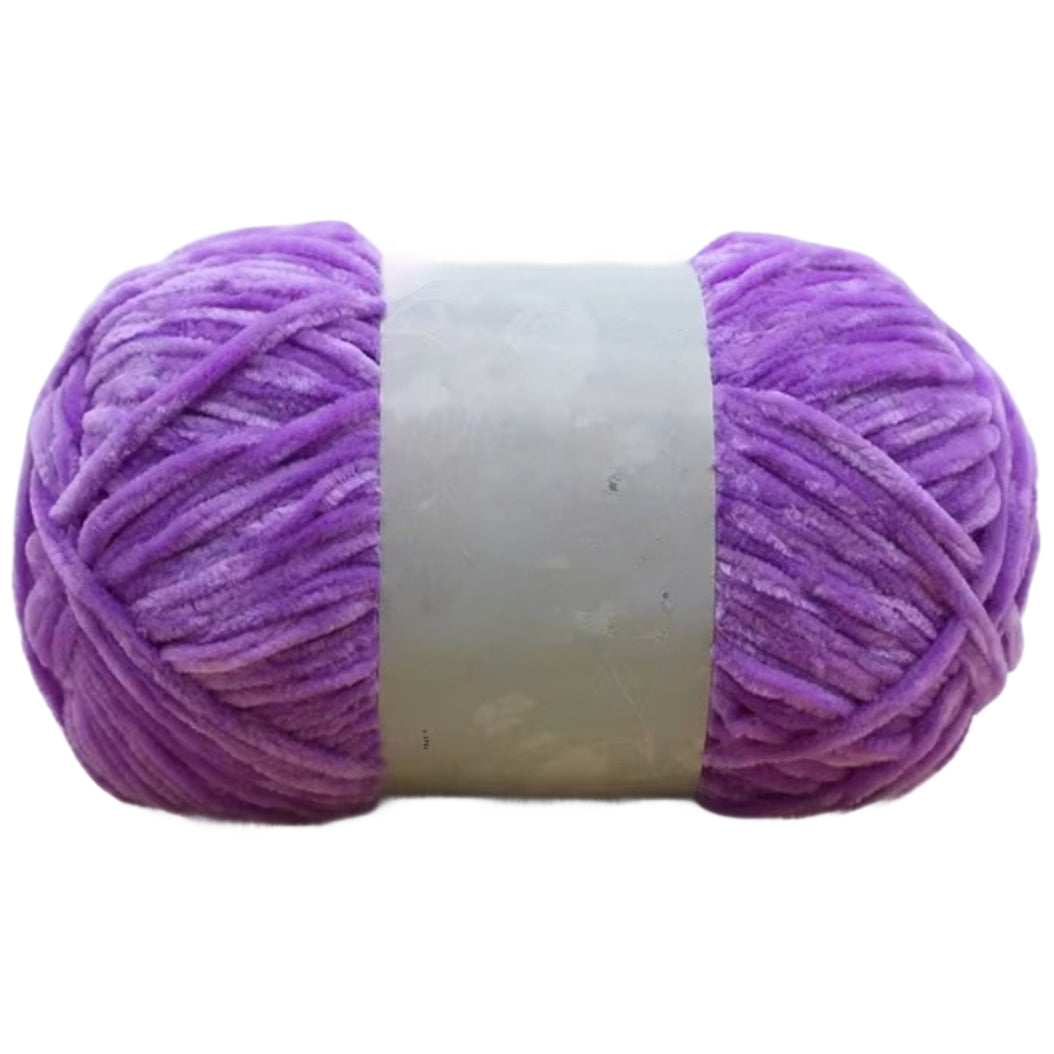 Chenille Yarn, Soft Worsted Weight Velvet Yarn, 100g/3.53oz 175 yards