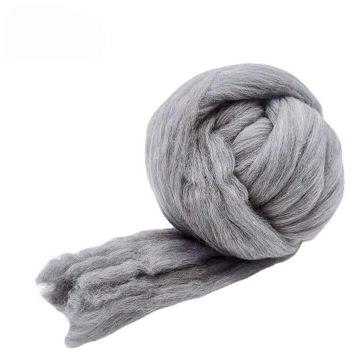 100g Wool Roving 8cm Thick Natural Fiber for Needle Felting Spinning Weaving and DIY Craft Projects