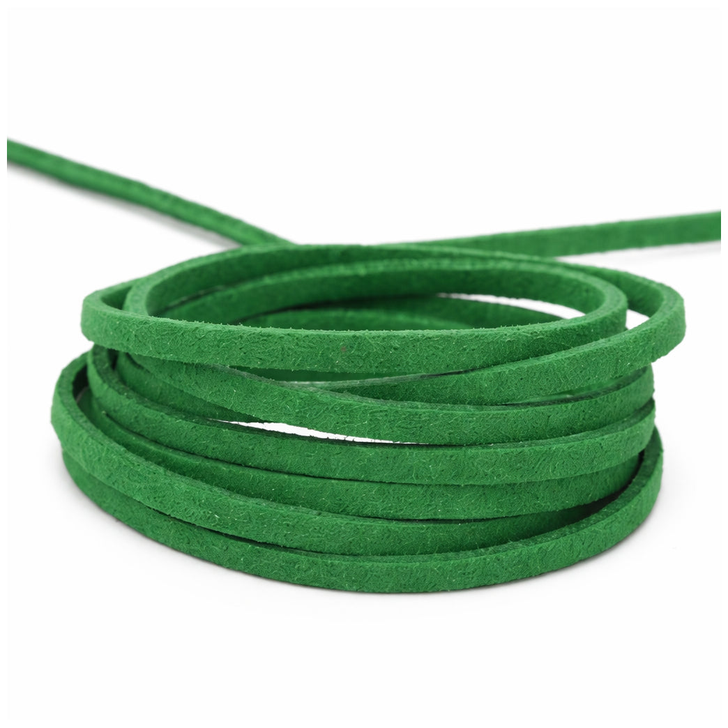 3mm Flat Genuine Leather Cord Brown 5.5 Yards Natural Leather Lacing for Jewelry, Bracelets, Necklaces and Crafts