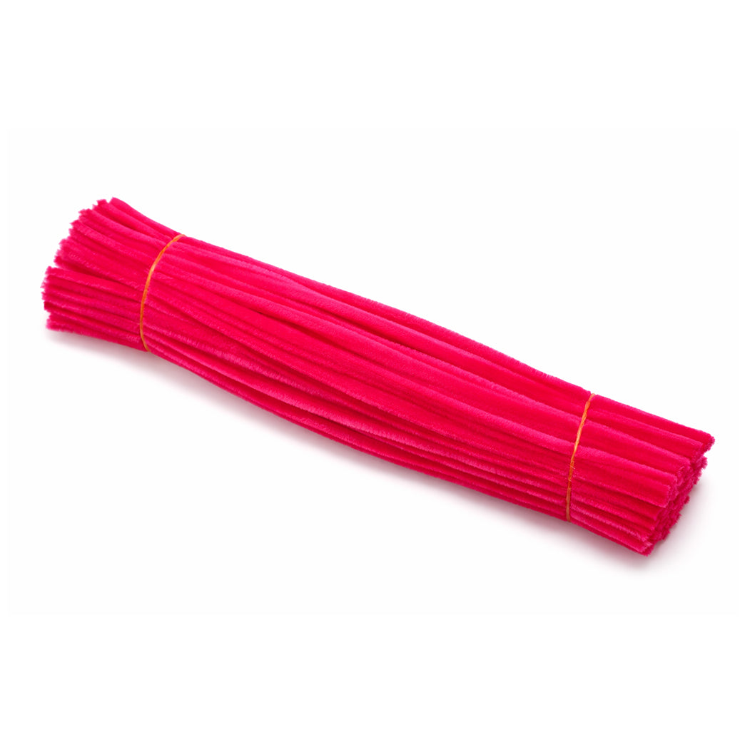 11.8 Inch Chenille Stem Pipe Cleaners 6 to 7mm for DIY Crafts and Kids Projects, Pack of 100