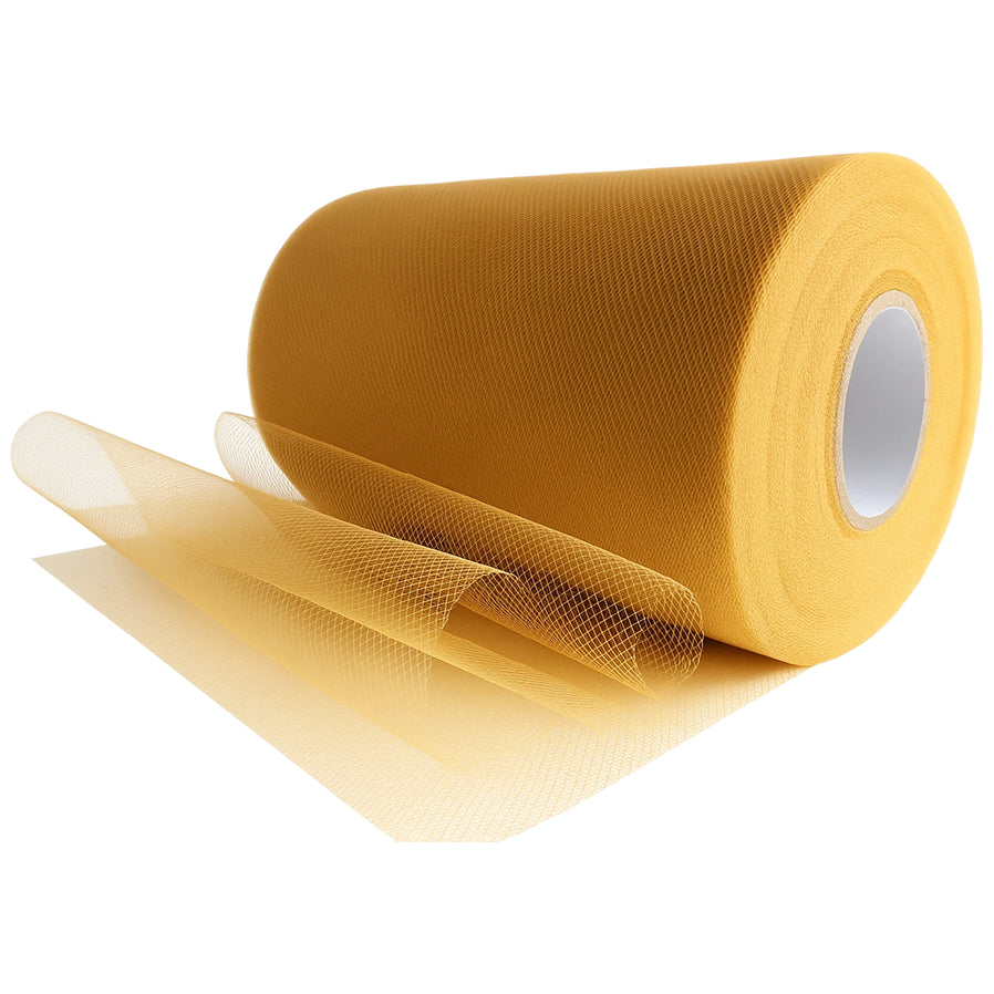 6 Inch x 100 Yards Polyester Tulle Fabric Roll for Crafts, Gift Wrapping & Party Decorations