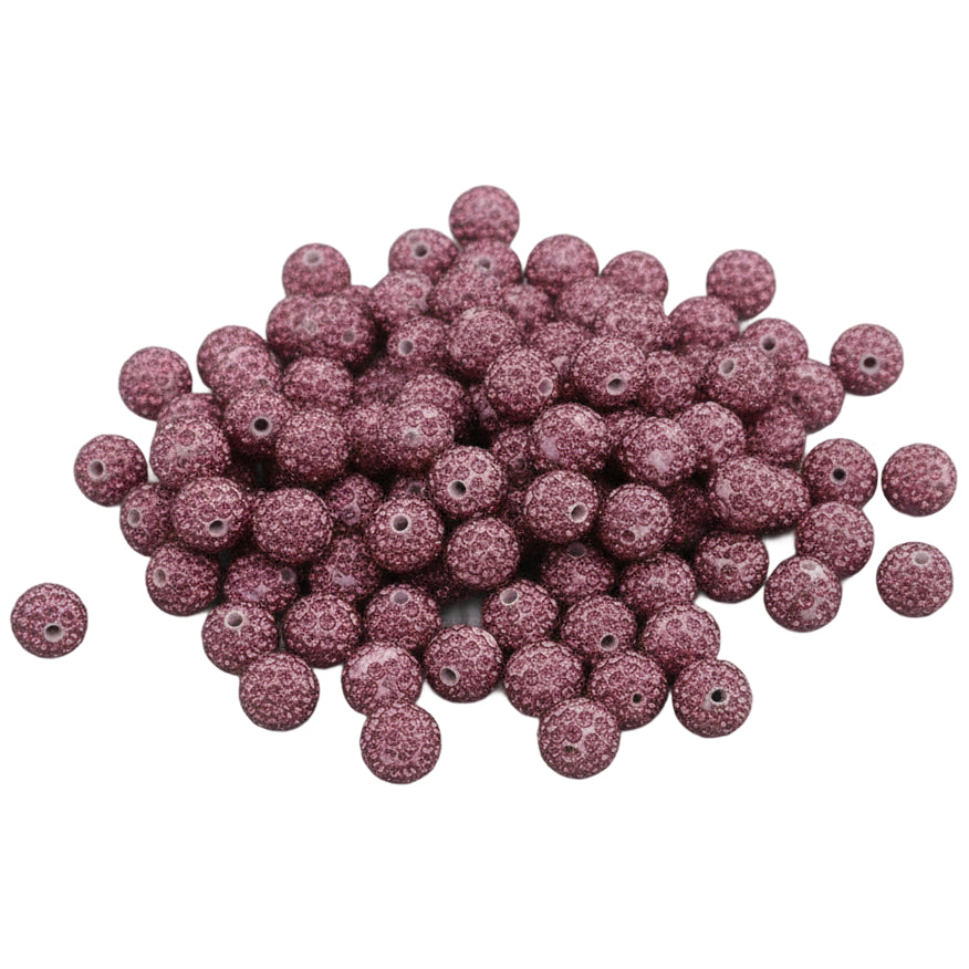 Sparkle Rhinestone Clay Beads Round Disco Spacer Beads for Jewelry Making, Bracelets, Earrings and DIY Craft Projects