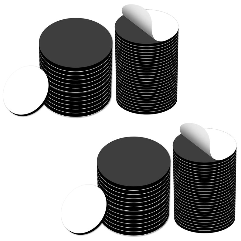 Peel and Stick Flexible Magnetic Dots 0.8 x 0.08 Inch Adhesive Magnets for Crafts Office Whiteboard Fridge