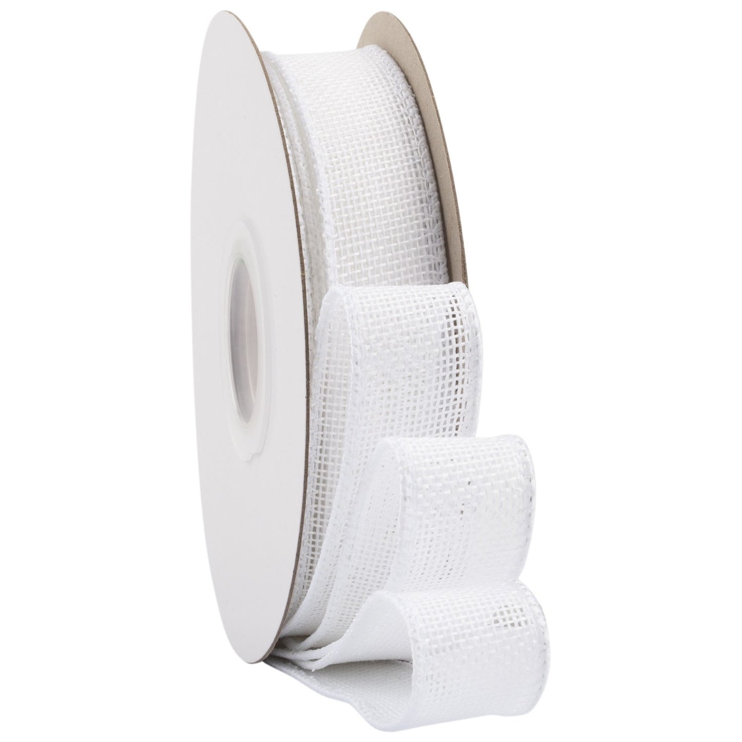 Burlap Wired Edge Ribbon 1.5 Inch x 10 Yards Natural Solid for Bows, Wreaths, and Decorations