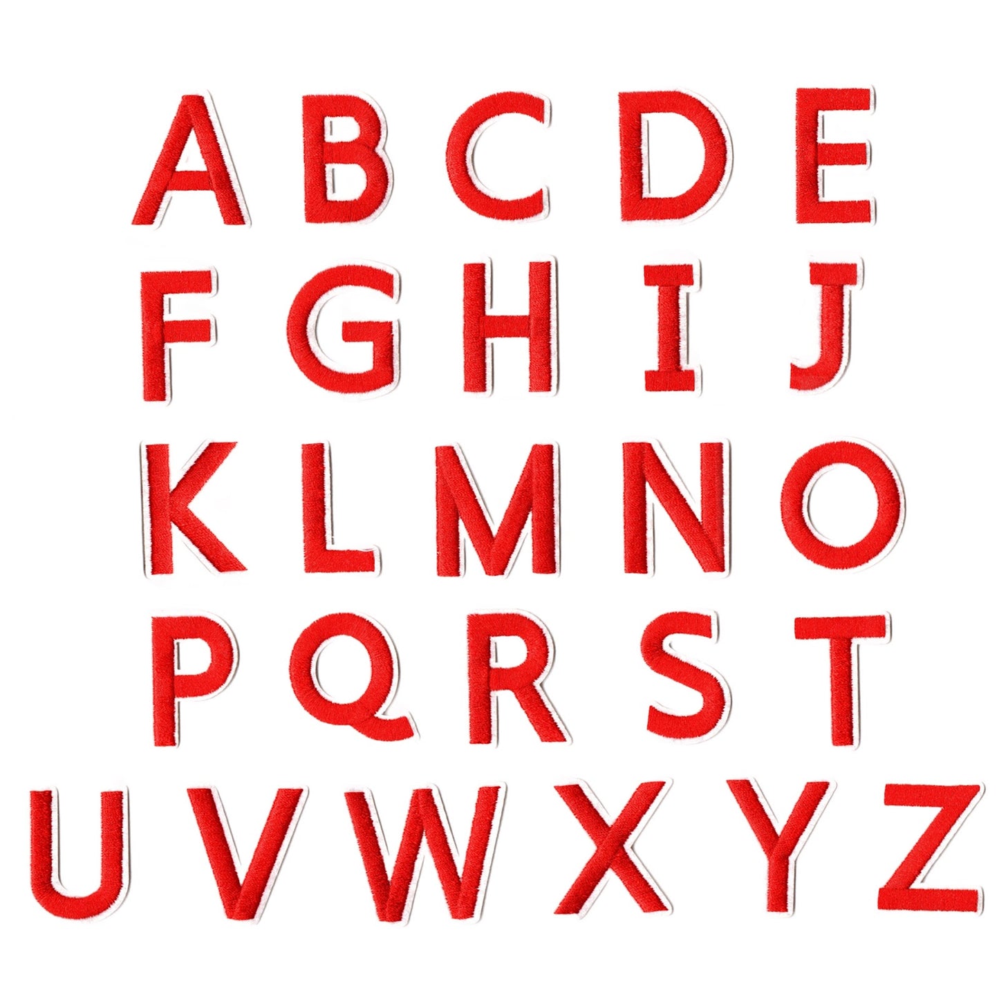 Iron-On Alphabet and Number Embroidered Patches for Clothing, Hats, Jeans, DIY Crafts and Sewing Repairs