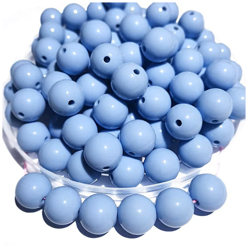 6mm Matte Acrylic Round Beads for Jewelry Making, Bracelets, Necklaces, and DIY Crafts, Pack of 4300