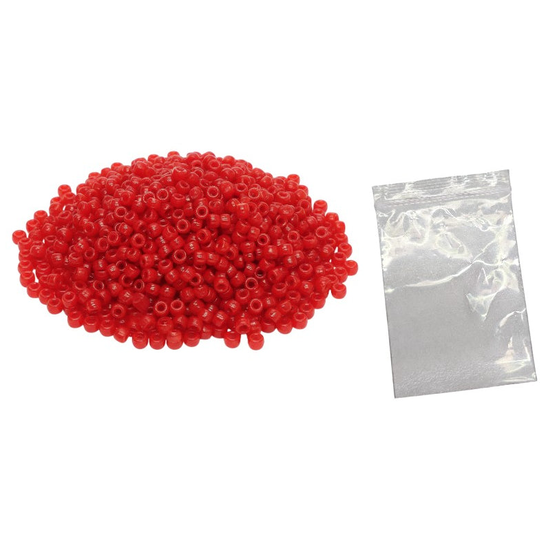 Plastic Pony Beads for Bracelets, Hair Braids, Jewelry Making and DIY Craft Projects