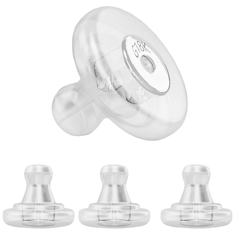 Secure Silicone Earring Backs Replacement Locking Earring Stoppers for Studs Sensitive Droopy Ears Adults