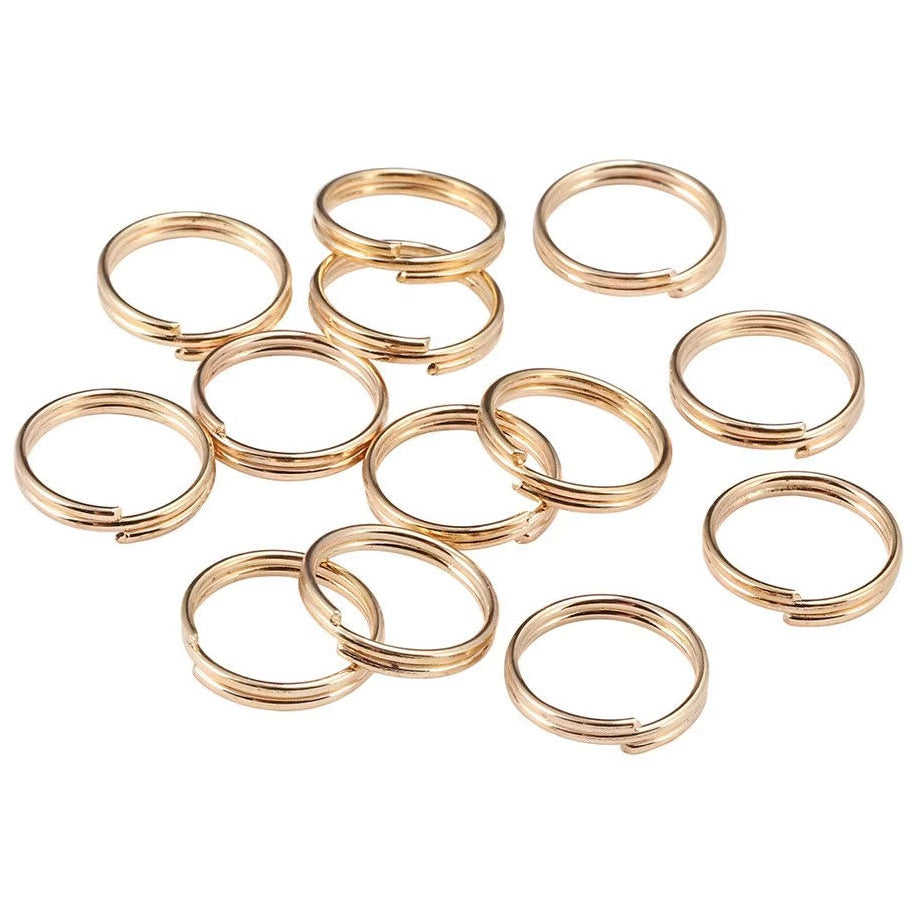 5.8mm Mini Double Loop Split Jump Rings for Jewelry, Keychains, and DIY Crafts, Pack of 200