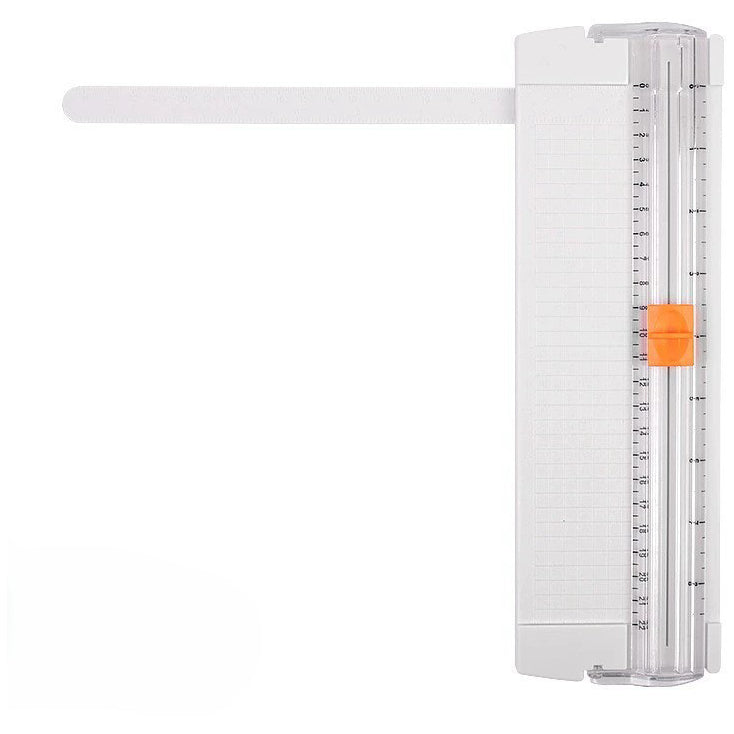 A5 Paper Cutter with Side Ruler Small Plastic Paper Trimmer for Scrapbooking, Coupons, Labels and Cardstock Cutting