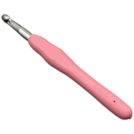 Ergonomic Aluminum Crochet Hook with Comfortable Handle for Arthritic Hands and DIY Knitting
