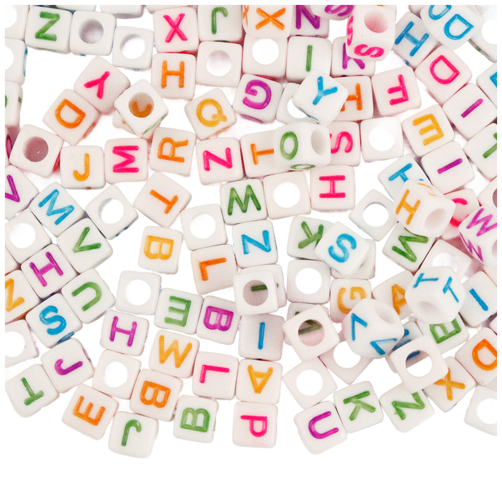 Alphabet Letter Beads 3000pcs 6mm for DIY Bracelets, Necklaces, Jewelry Making, and Crafts