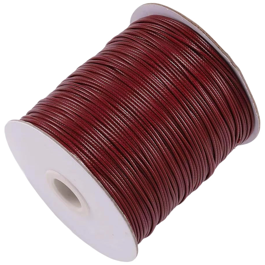 1mm Cotton Waxed Cord 175 Yards String for Jewelry Making, Beading, and Bracelets