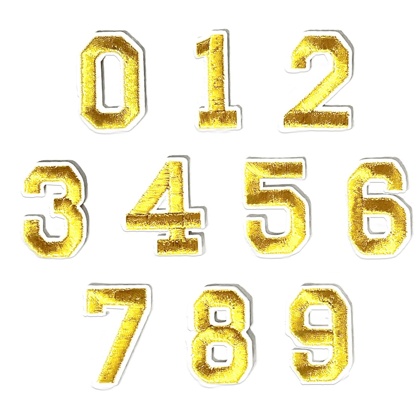 Iron-On Alphabet and Number Embroidered Patches for Clothing, Hats, Jeans, DIY Crafts and Sewing Repairs