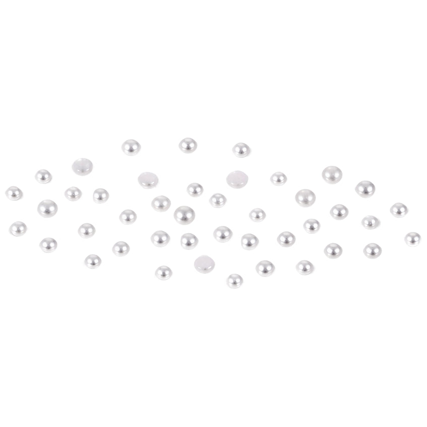 Half Round ABS Faux Flatback Pearls for Crafts Jewelry Scrapbooking and Nail Art Decoration
