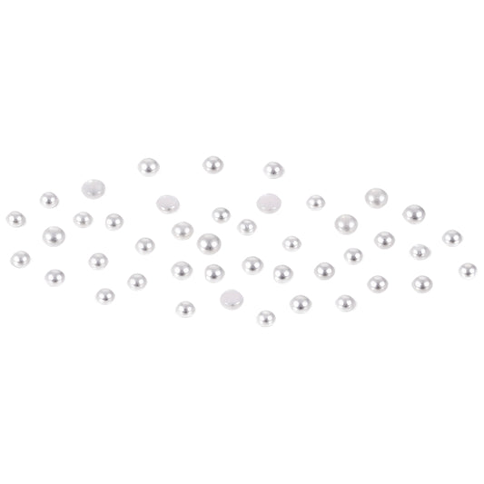 Half Round ABS Faux Flatback Pearls for Crafts Jewelry Scrapbooking and Nail Art Decoration
