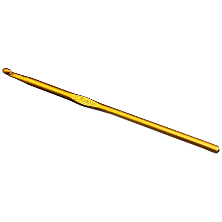 Lightweight Aluminum Crochet Hooks Set with Ergonomic Grip for DIY Knitting and Craft Projects