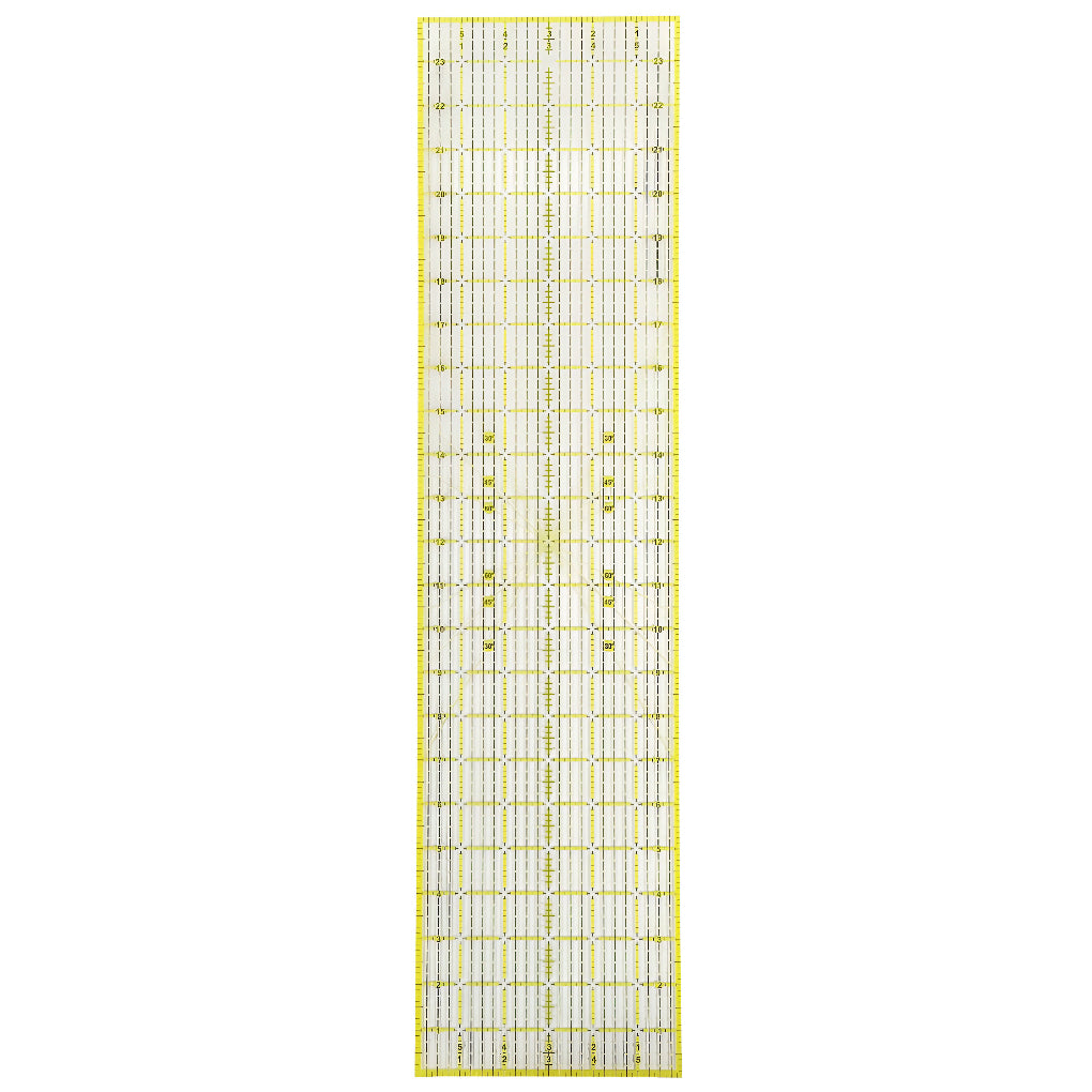 Acrylic Sewing and Quilting Ruler With Gridlines for Fabric Cutting, Measuring, Arts, and Craft Supplies