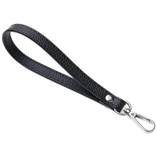 PU Leather Wristlet Strap with Metal Clasp, Replacement Hand Strap for Wallets, Purses, Clutches, and Keys