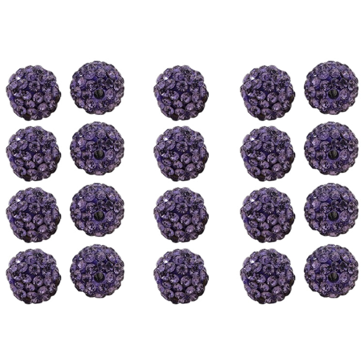 10mm White Rhinestone Beads for Jewelry Making Round Disco Crystal Beads for DIY Bracelets, Earrings and Necklaces