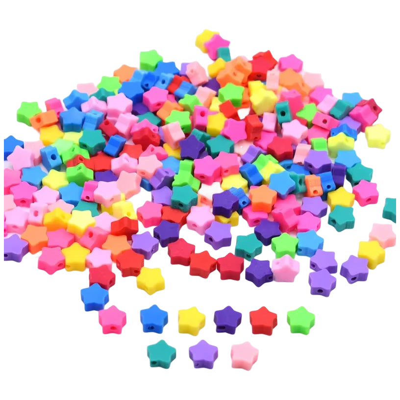 Mouse Head Polymer Clay Beads 10mm Mixed Spacer Beads for DIY Jewelry Making, Pack of 100
