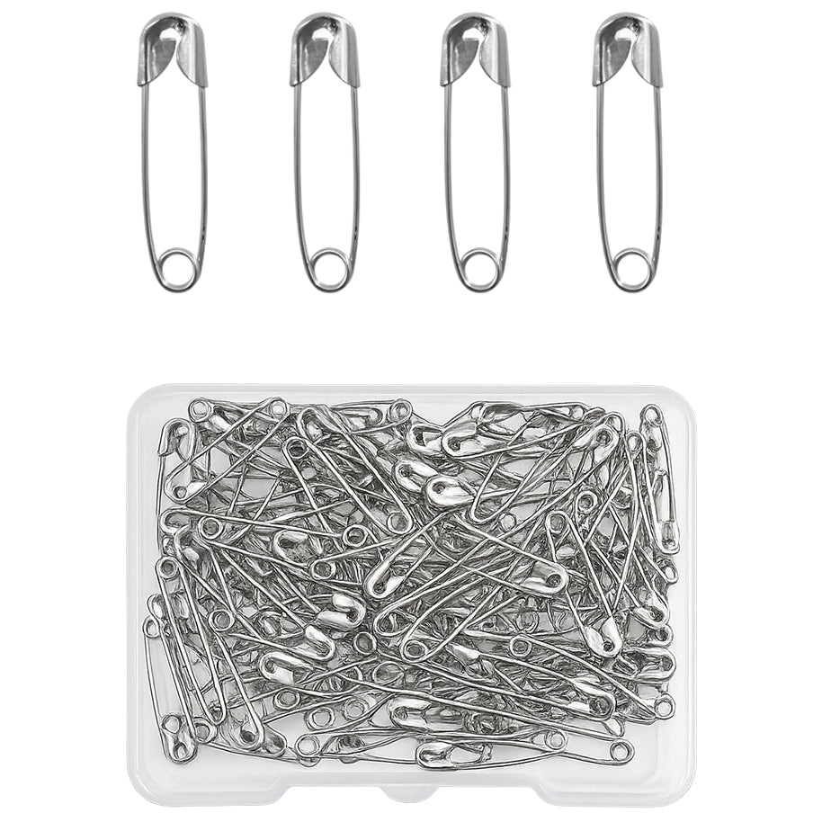 Safety Pins Bulk Pack for Sewing, Crafts, Clothing Repairs, and Household Organization, Pack of 500