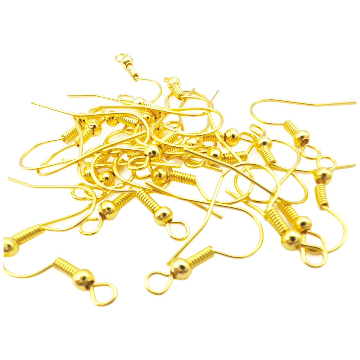 Stainless Steel Fish Hook Earring Wires Nickel Free French Hooks Coil and Ball Style for Jewelry Making DIY Crafts