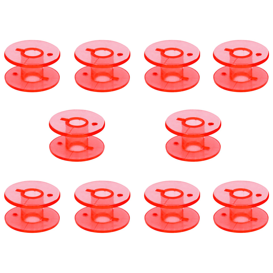 Plastic Sewing Bobbins Compatible With Janome Top And Front Load Machines Universal 20mm, Pack of 10