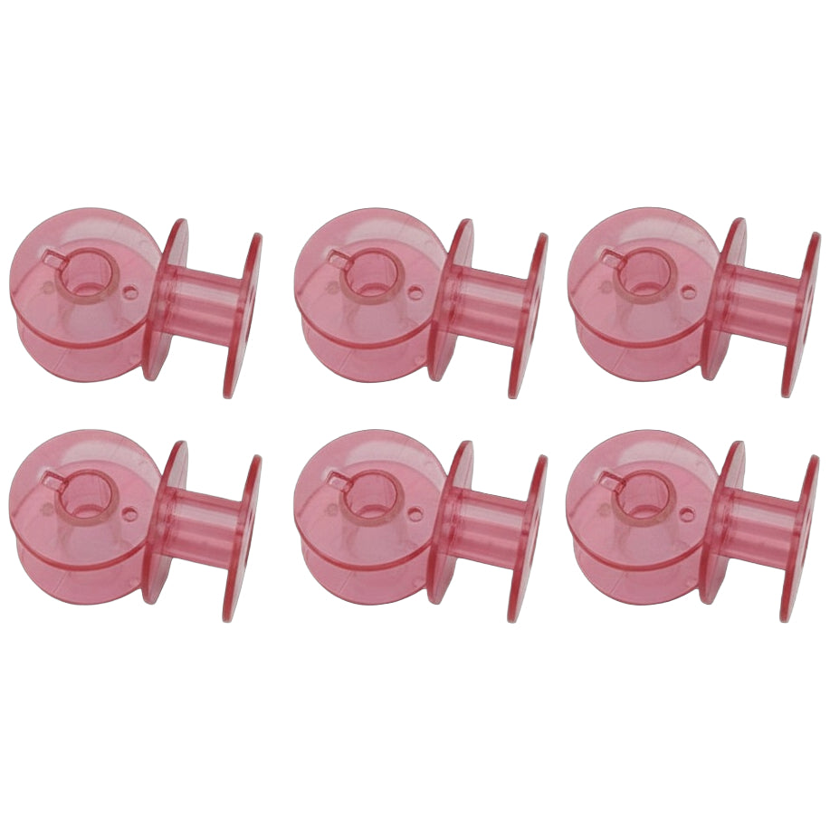 Transparent Sewing Machine Bobbins Plastic 20mm Universal Fit for Various Sewing Machine Brands, Pack of 12