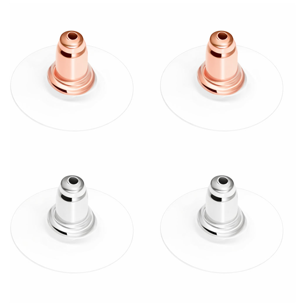 Clear Silicone Earring Backs Hypoallergenic Soft Rubber Stud Earring Safety Stoppers