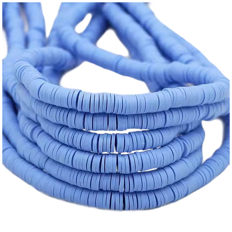 6mm Heishi Clay Beads for Jewelry Making Bracelets and Necklaces, Pack of 3000