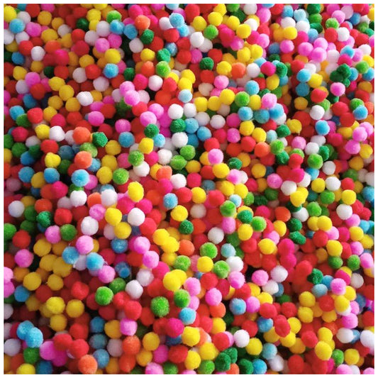 Colorful Craft Pom Poms for DIY Art Projects Decorations Classroom Activities and Handmade Crafts, Pack of 200