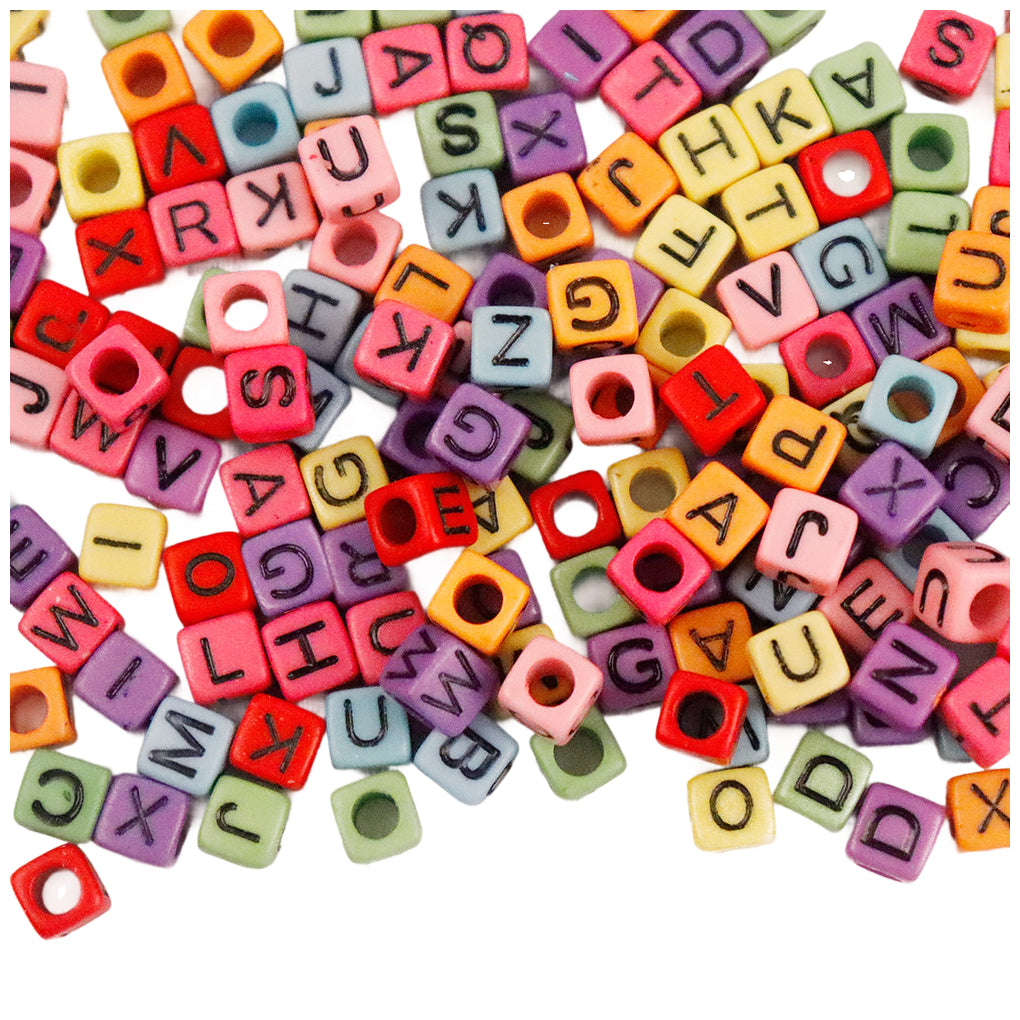Alphabet Letter Beads 3000pcs 6mm for DIY Bracelets, Necklaces, Jewelry Making, and Crafts