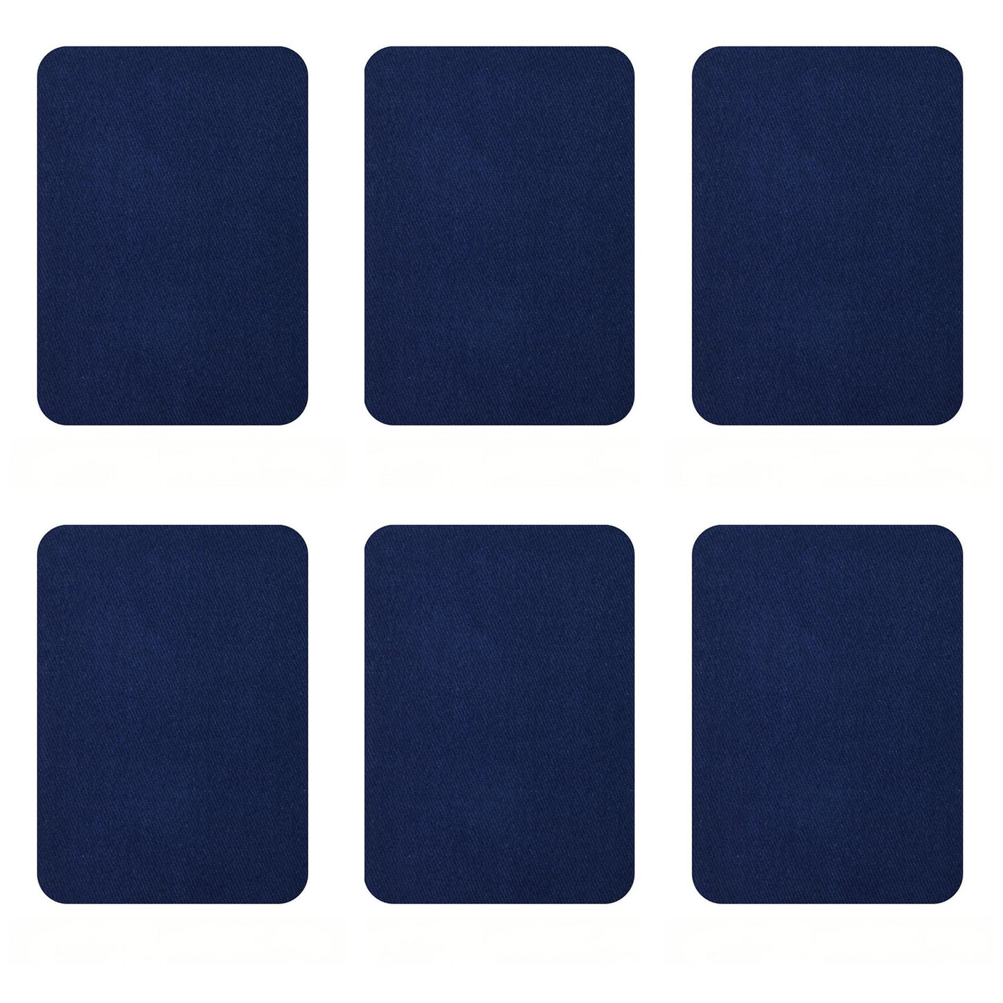 Cotton Iron-On Fabric Repair Patches for Clothing Inside and Outside Strong Adhesive, Pack of 6