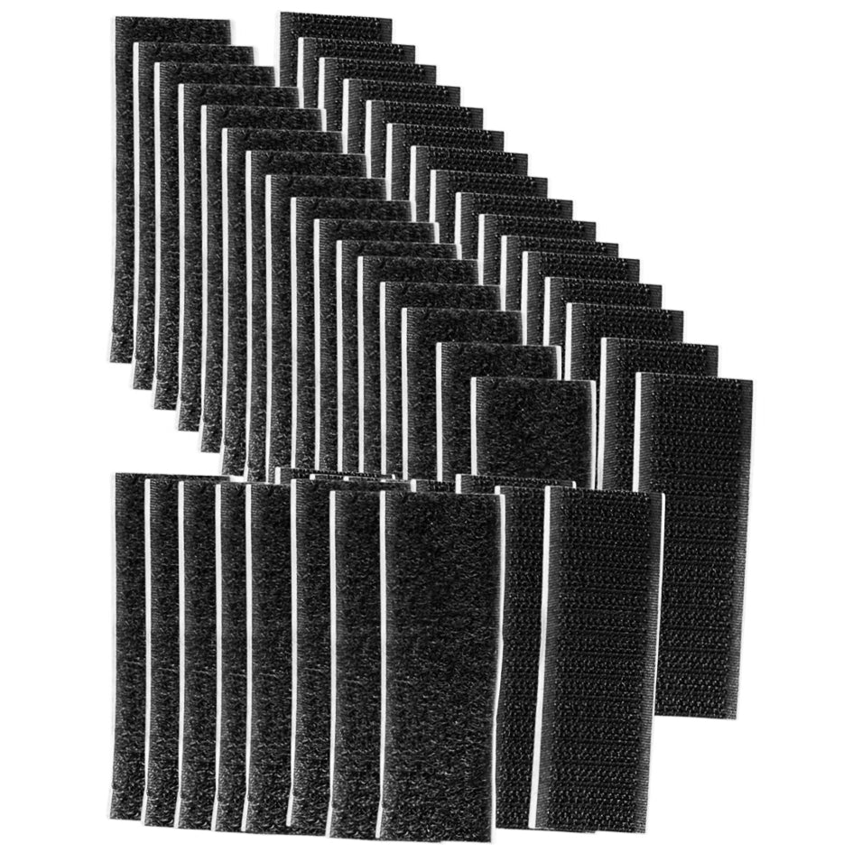 Heavy Duty Adhesive Hook and Loop Fastener Strips Double Sided Strong Backing for Home Office School