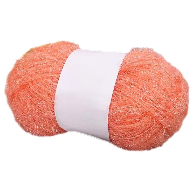 Sparkling Scrubby Yarn for Dishcloths 50g/1.76oz 109 Yards, Durable Polyester Yarn for Crocheting