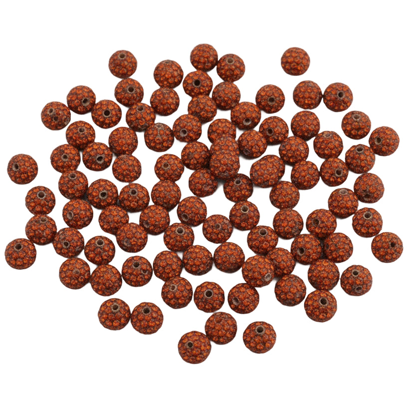 Sparkle Rhinestone Clay Beads Round Disco Spacer Beads for Jewelry Making, Bracelets, Earrings and DIY Craft Projects