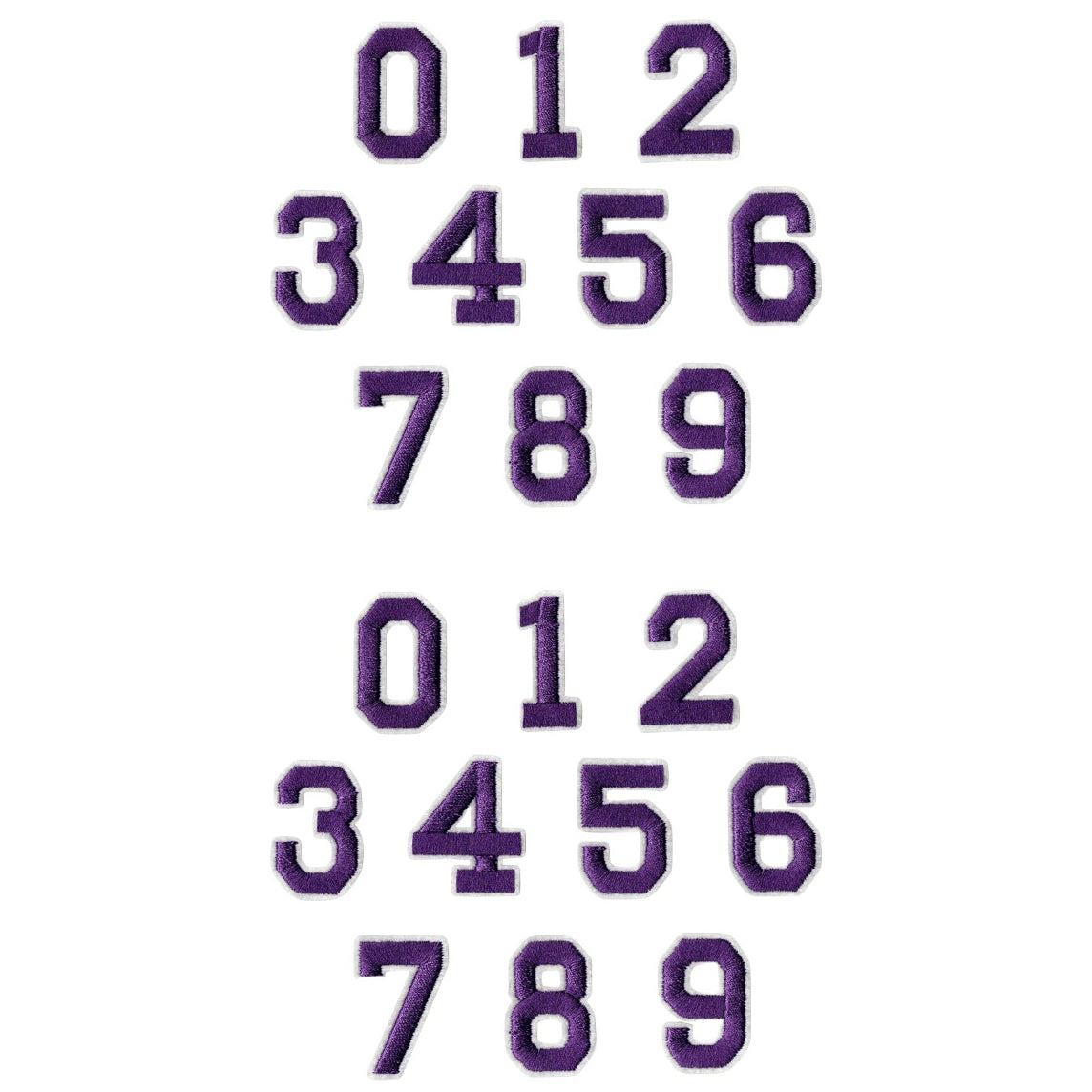 Iron-On Alphabet and Number Embroidered Patches for Clothing, Hats, Jeans, DIY Crafts and Sewing Repairs