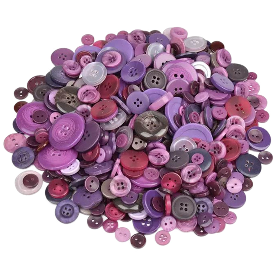 Assorted Resin Buttons Set for Sewing, Crafts, and DIY Clothes Decoration, Pack of 600