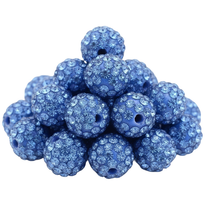 10mm White Rhinestone Beads for Jewelry Making Round Disco Crystal Beads for DIY Bracelets, Earrings and Necklaces
