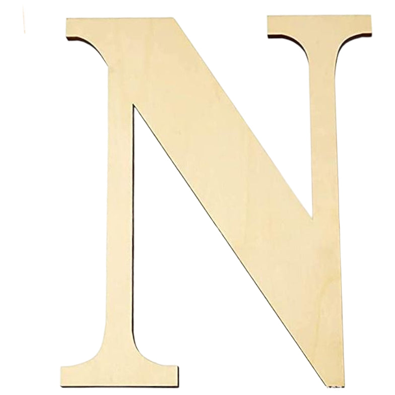 17 Inch Large Unfinished Wooden Letters and Numbers for Crafts and Home Event Decorations