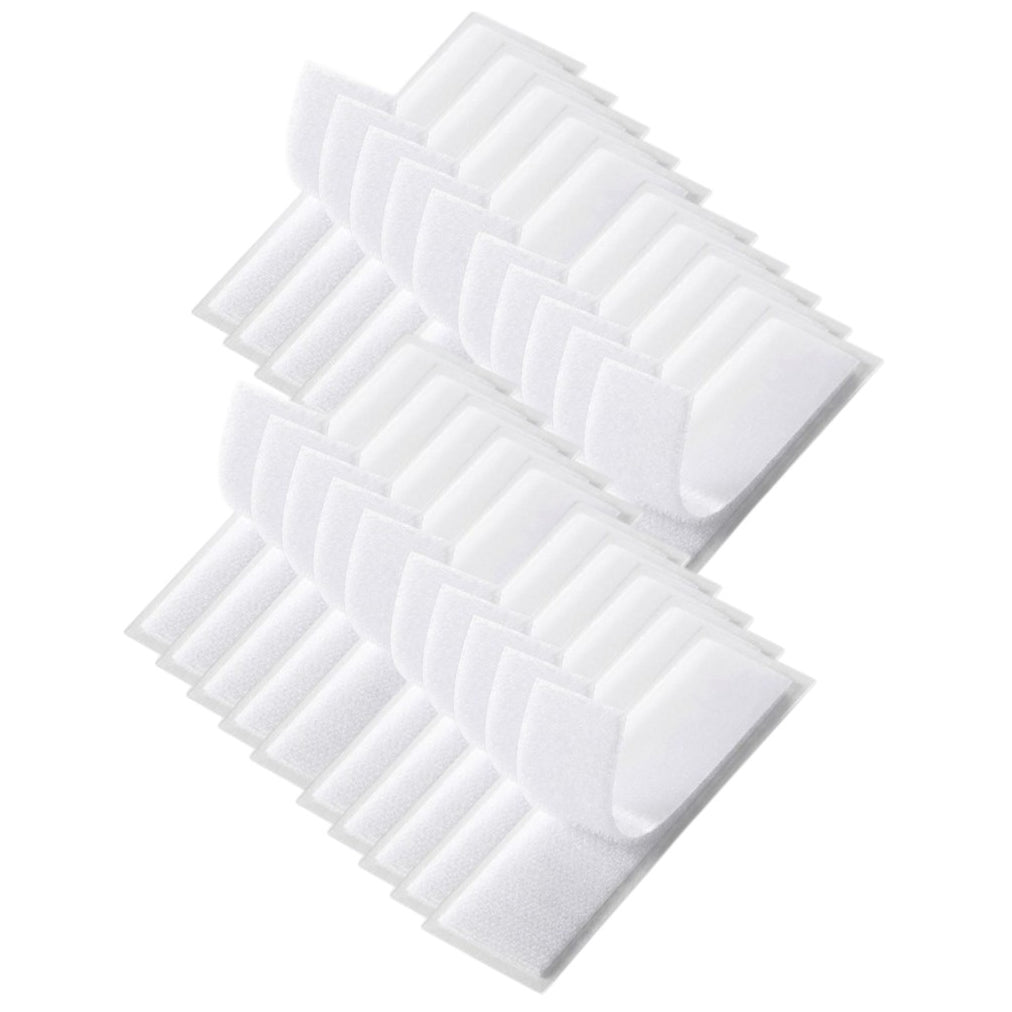 Strips with Adhesive for Fabric, No Sew Stick On for Fabric, Sticky Back for Clothes, Curtains - Heavy Duty Double Sided Hook and Loop Hem Tape Fasteners, No Sewing No Iron