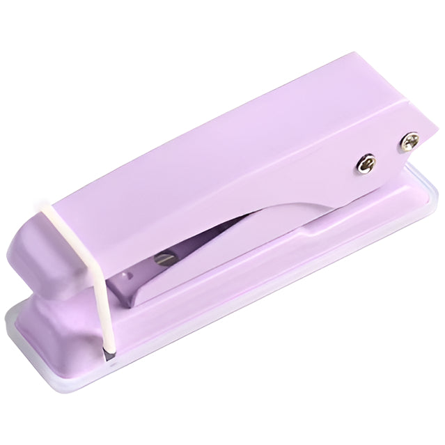 Heavy Duty Single Hole Puncher 1/4 Inch 15-Sheet Capacity for Paper, Crafts, and ID Cards