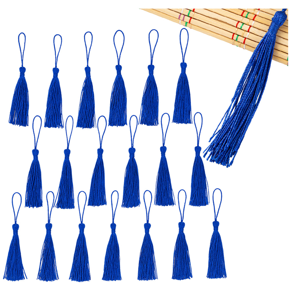 Handmade Silky Tassel Set for Jewelry Making, Keychains, Gift Tags, Sewing Crafts, and Home Decor, Pack of 20