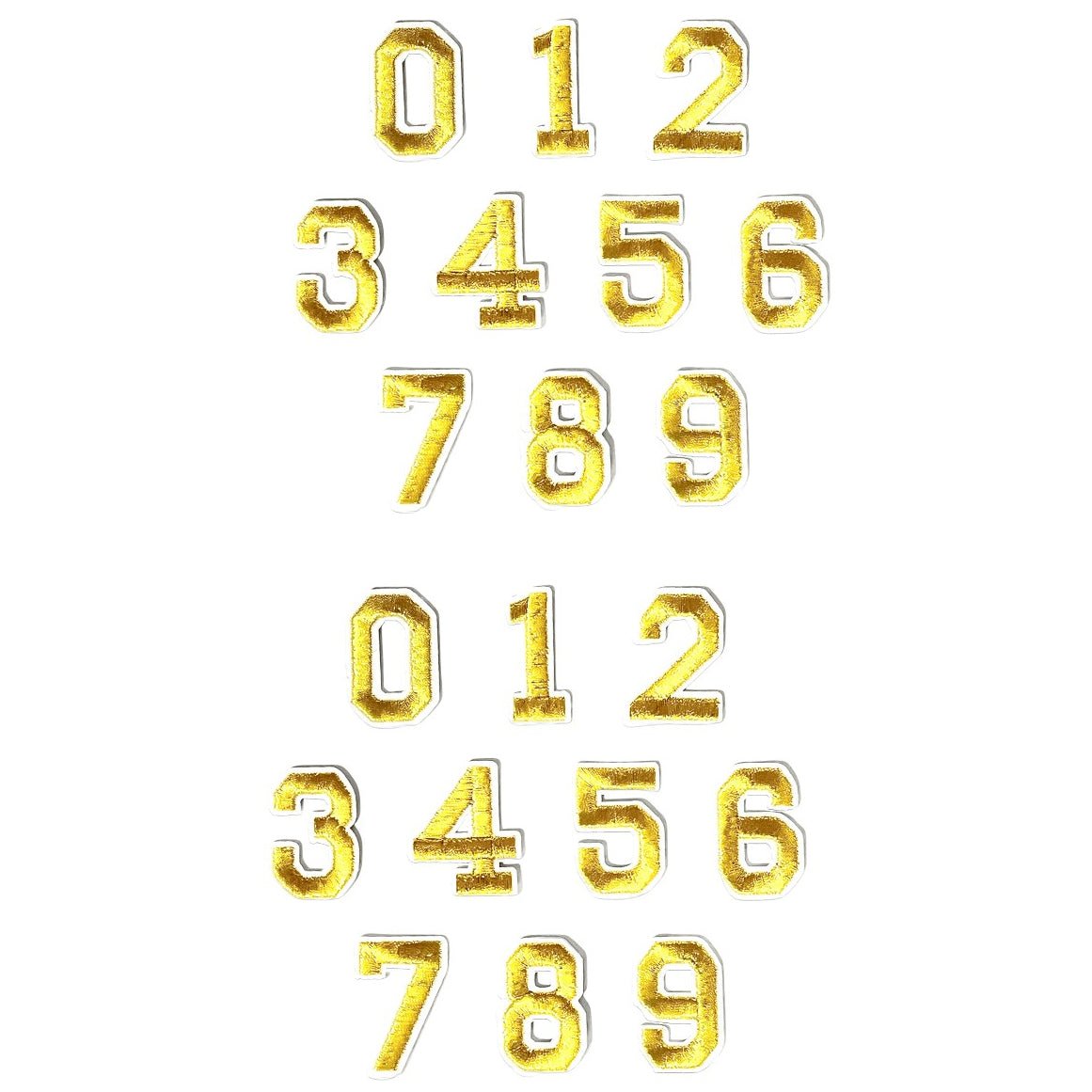 Iron-On Alphabet and Number Embroidered Patches for Clothing, Hats, Jeans, DIY Crafts and Sewing Repairs